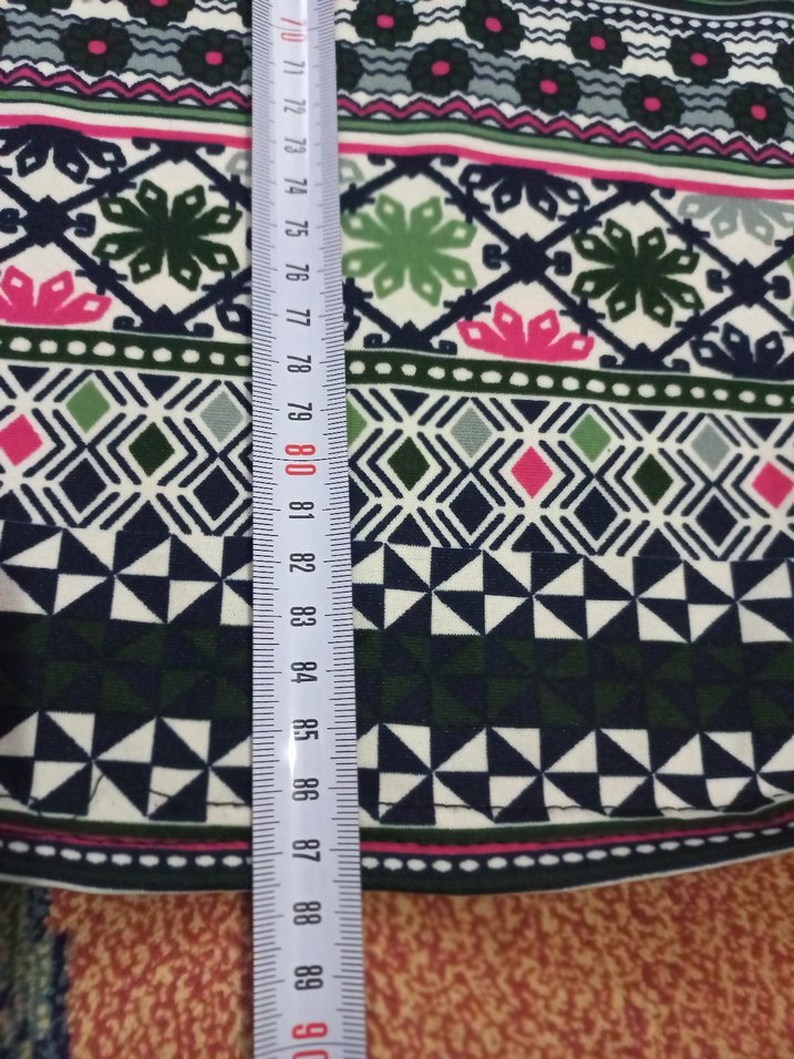 Kadın Çok Renkli Desenli Uzun  Etek - Görsel 4