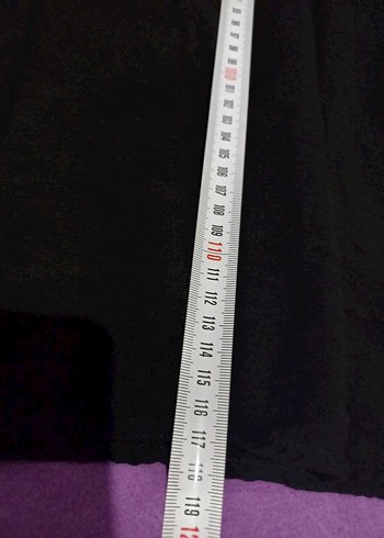 Uzun Siyah Keten Pilili Kadın Elbise - Görsel 4