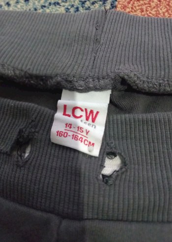 Gri Kadın Midi Salaş Kumaş eşofman altı - Görsel 3