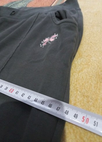 Gri Kadın Midi Salaş Kumaş eşofman altı - Görsel 7