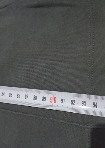 Gri Kadın Midi Salaş Kumaş eşofman altı - Görsel 5