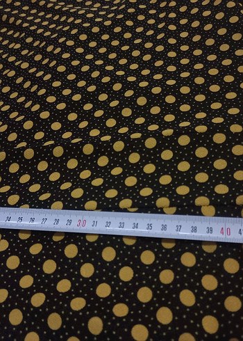 Düğmeli Uzun Kollu Puantiyeli Kadın Elbise - Görsel 7