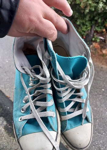 Kadın Mavi Denim Spor Ayakkabı convers - Görsel 8