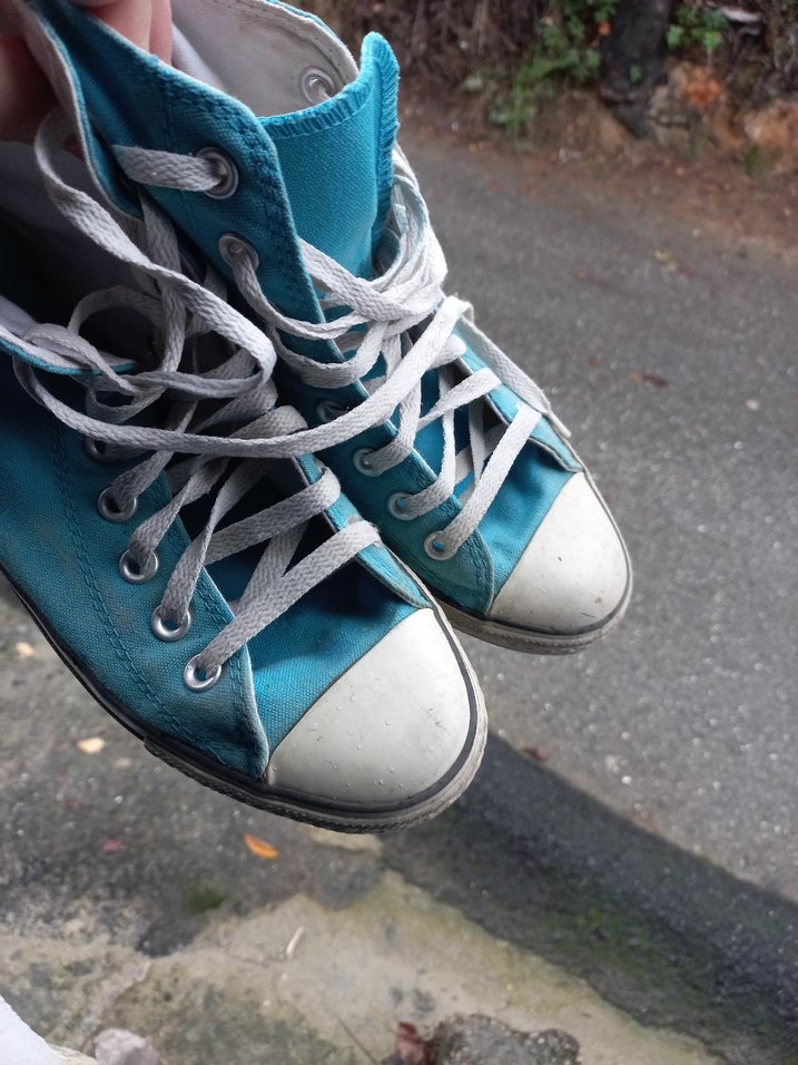 Kadın Mavi Denim Spor Ayakkabı convers - Görsel 4