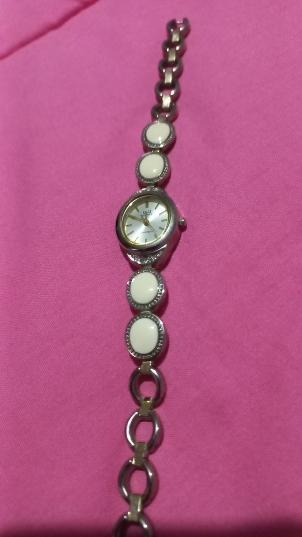 Beyaz Zincir Detaylı Minimalist Kadın Saati - Görsel 2