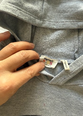 Erkek Çocuk Gri Kapüşonlu Sweatshirt 2 Li - Görsel 5