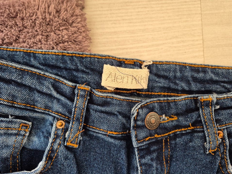 Gri Mavi Normal Kesim Kadın Kot Pantolon - Görsel 2