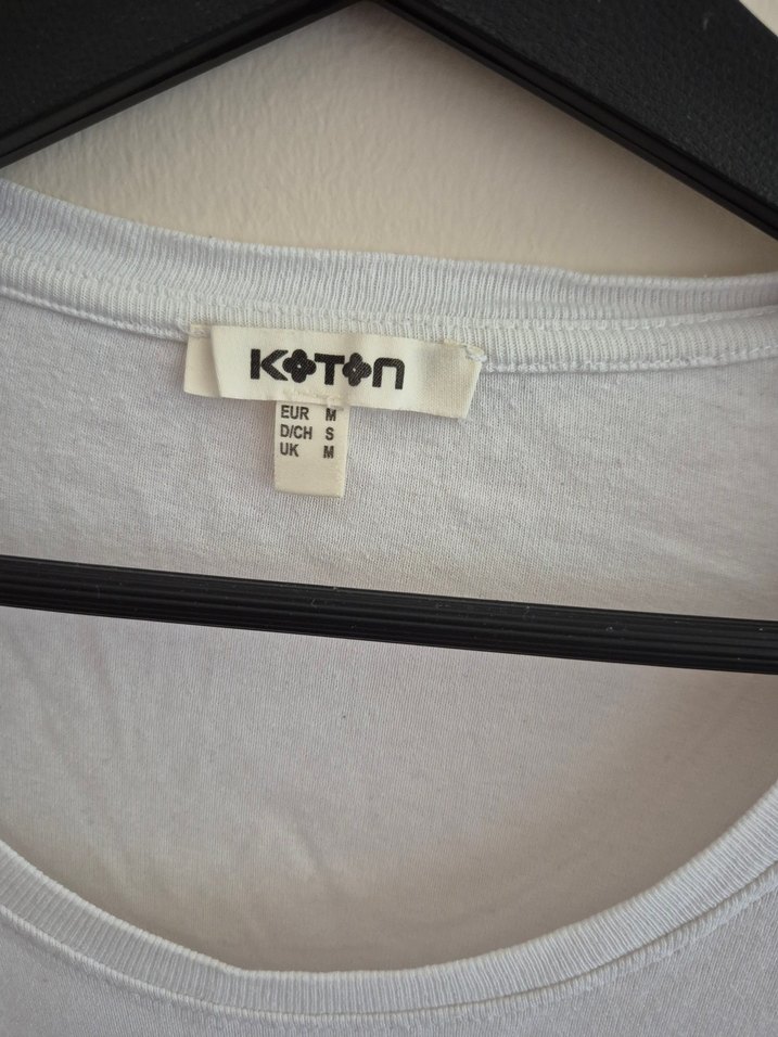 Beyaz  , Mürdüm ve Mor Kadın Kısa Kollu Pamuklu Tişört - Görsel 2