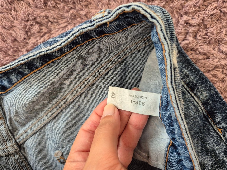 Bol kesim rahat kot pantolon - Görsel 3