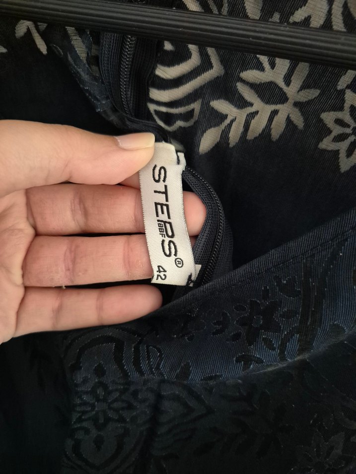 Lacivert Gösterişli Mini Dantelli Elbise - Görsel 2