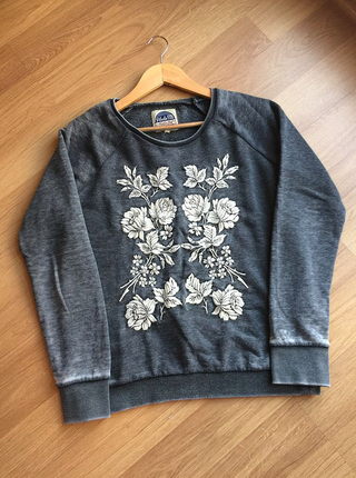 Mudo Çiçekli Vintage Sweatshirt
