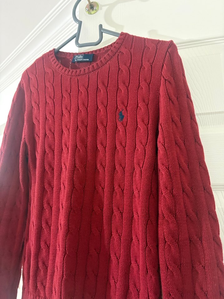 Koyu Kırmızı Polo Ralph Lauren kadın Kazak - Görsel 2