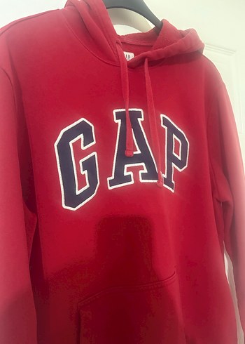 Kırmızı GAP erkek Kapüşonlu Sweatshirt - Görsel 2