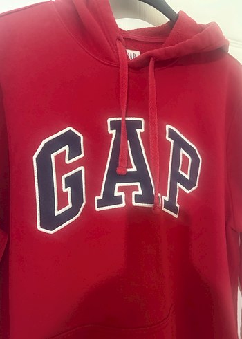 Kırmızı GAP erkek Kapüşonlu Sweatshirt - Görsel 3