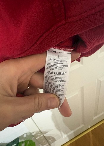 Kırmızı GAP erkek Kapüşonlu Sweatshirt - Görsel 4