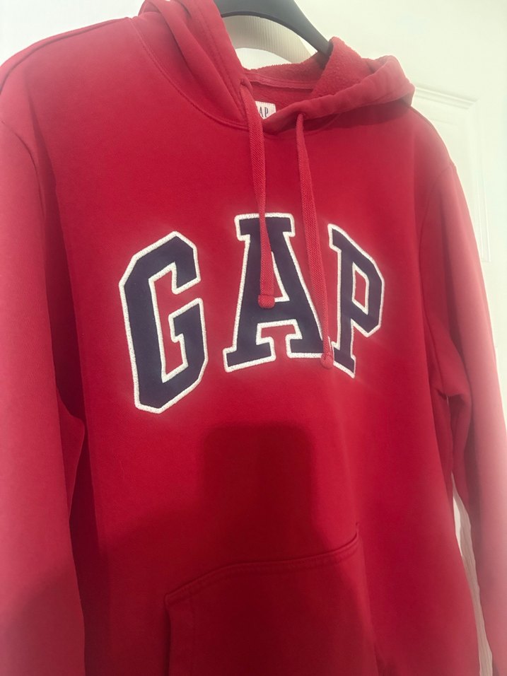 Kırmızı GAP erkek Kapüşonlu Sweatshirt - Görsel 2