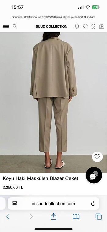 xs Beden suud collection blazer ceket