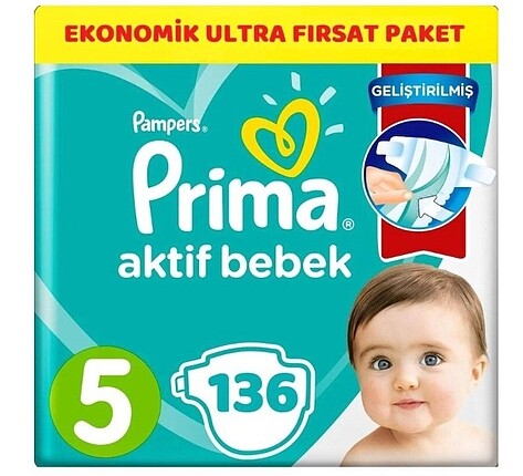 Prima aktif bebek 5 numara 136 adet