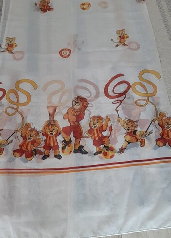  Beden çeşitli Renk Galatasaray aslanlı tül perde