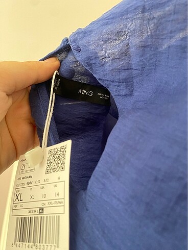 xl Beden lacivert Renk Etiketi Üstünde Mango Elbise