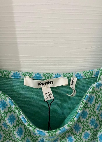 Turkuaz Desenli Mini Bohem Elbise - Görsel 3