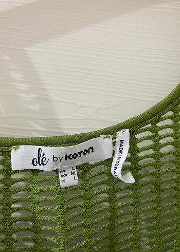 Yeşil Örgü Kısa Atlet - Görsel 2