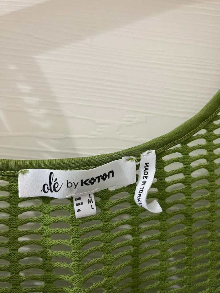 Yeşil Örgü Kısa Atlet - Görsel 2