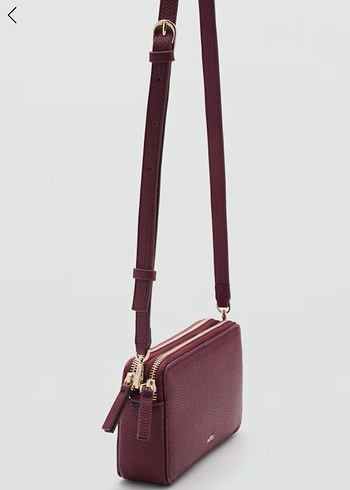 Mango MNG Bordo Kadın Çapraz Çanta