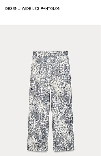 Zara wide leg pantolon