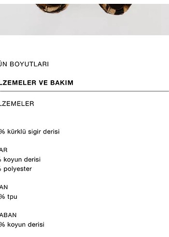 Zara Zara Kahverengi Leopar babet