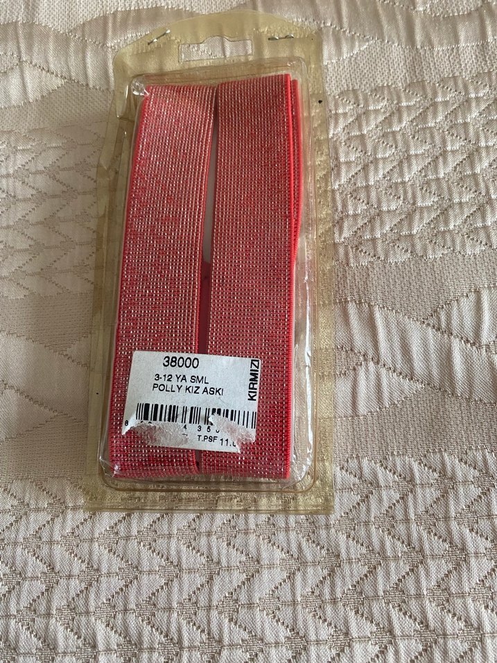 Parlak Kırmızı Çocuk Askısı Tokalı - Görsel 2