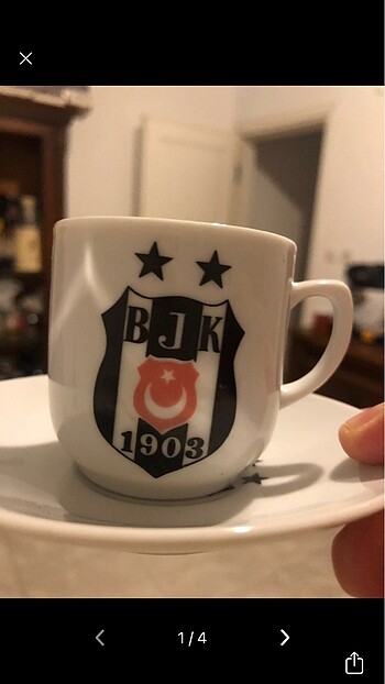 2?li Beşiktaşlı fincan takımı