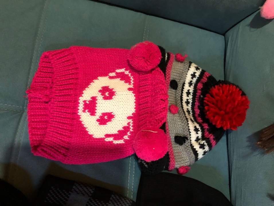 Renkli Nakışlı Pembe Çocuk Bere - Görsel 5