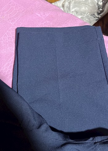 Kadın Lacivert Normal Boy Kumaş Pantolon - Görsel 3