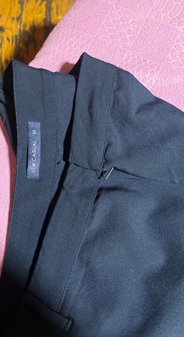 Kadın Lacivert Normal Boy Kumaş Pantolon - Görsel 2