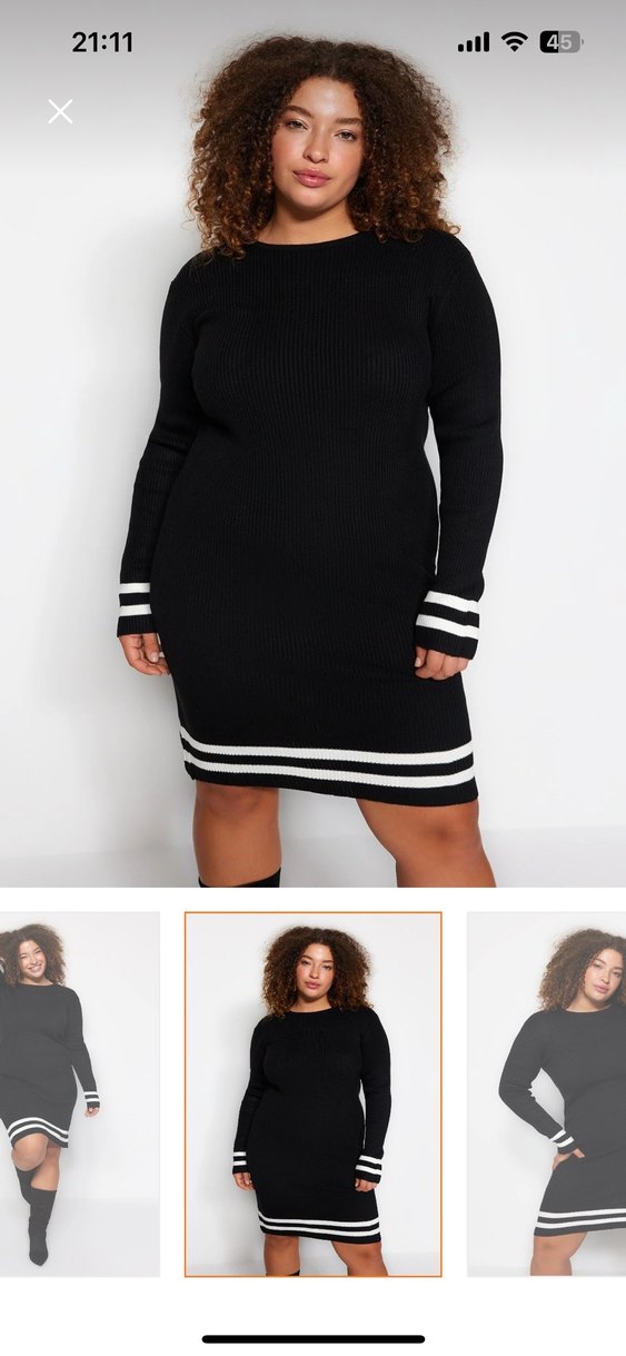 Kadın Siyah Uzun Kollu Boğazlı Kazak - Görsel 4