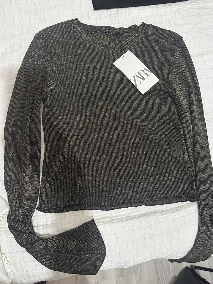 Zara simli bluz - Görsel 4