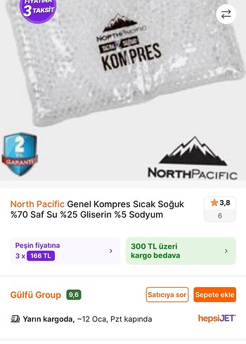 NorthPacific Genel Kullanım Sıcak-Soğuk Kompres - Görsel 4