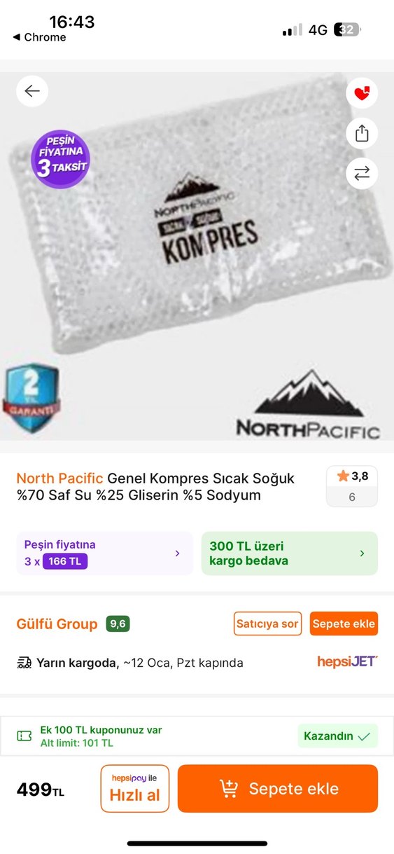 NorthPacific Genel Kullanım Sıcak-Soğuk Kompres - Görsel 4