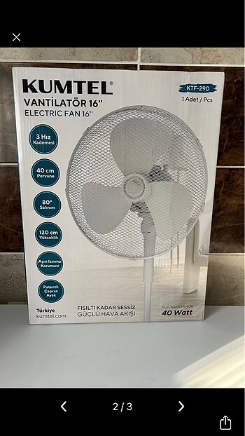 Kumtel Kumtel vantilatör
