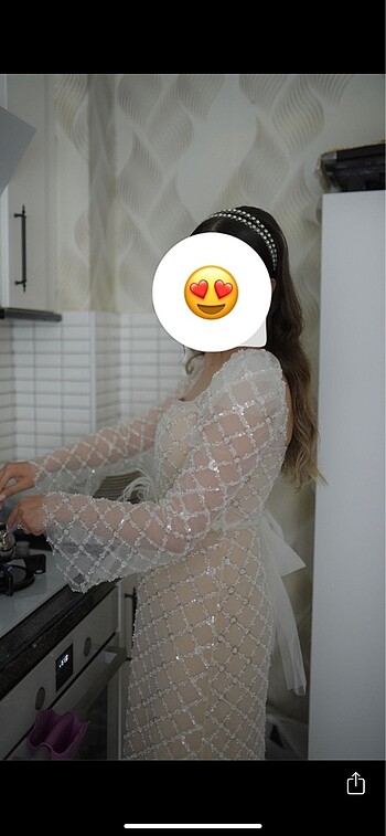 s Beden ten rengi Renk Nişan elbisesi