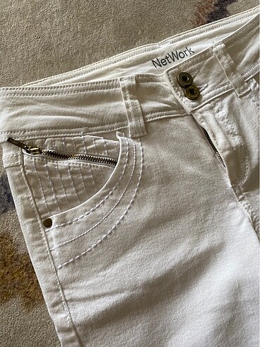 Network Network casual beyaz pantalon