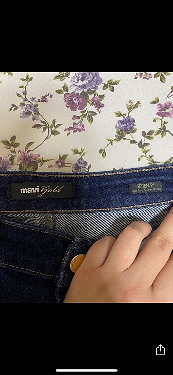 xs Beden mavi Renk Mango pantolon