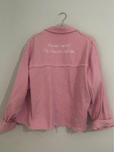 Zara Oversize pembe yazlık ceket