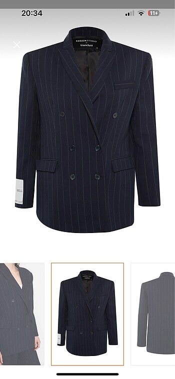 Sagaza Madrid X Sagaza Studio Oversize Blazer Ceket