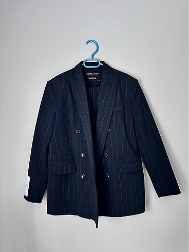 36 Beden lacivert Renk X Sagaza Studio Oversize Blazer Ceket
