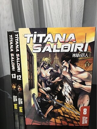 Attack on Titan 8-13 mangalar