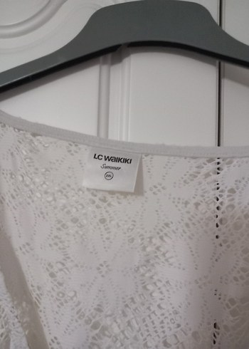 LC Waikiki Dantel Detaylı Beyaz pareo
