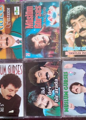 Müslüm Gürses 6 adet kaset sıfır ve açık