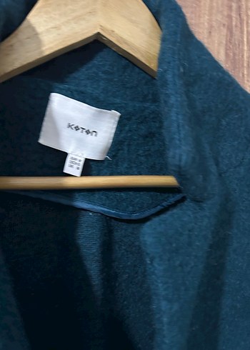 Cepli Uzun Koyu Yeşil Kaban - Görsel 4